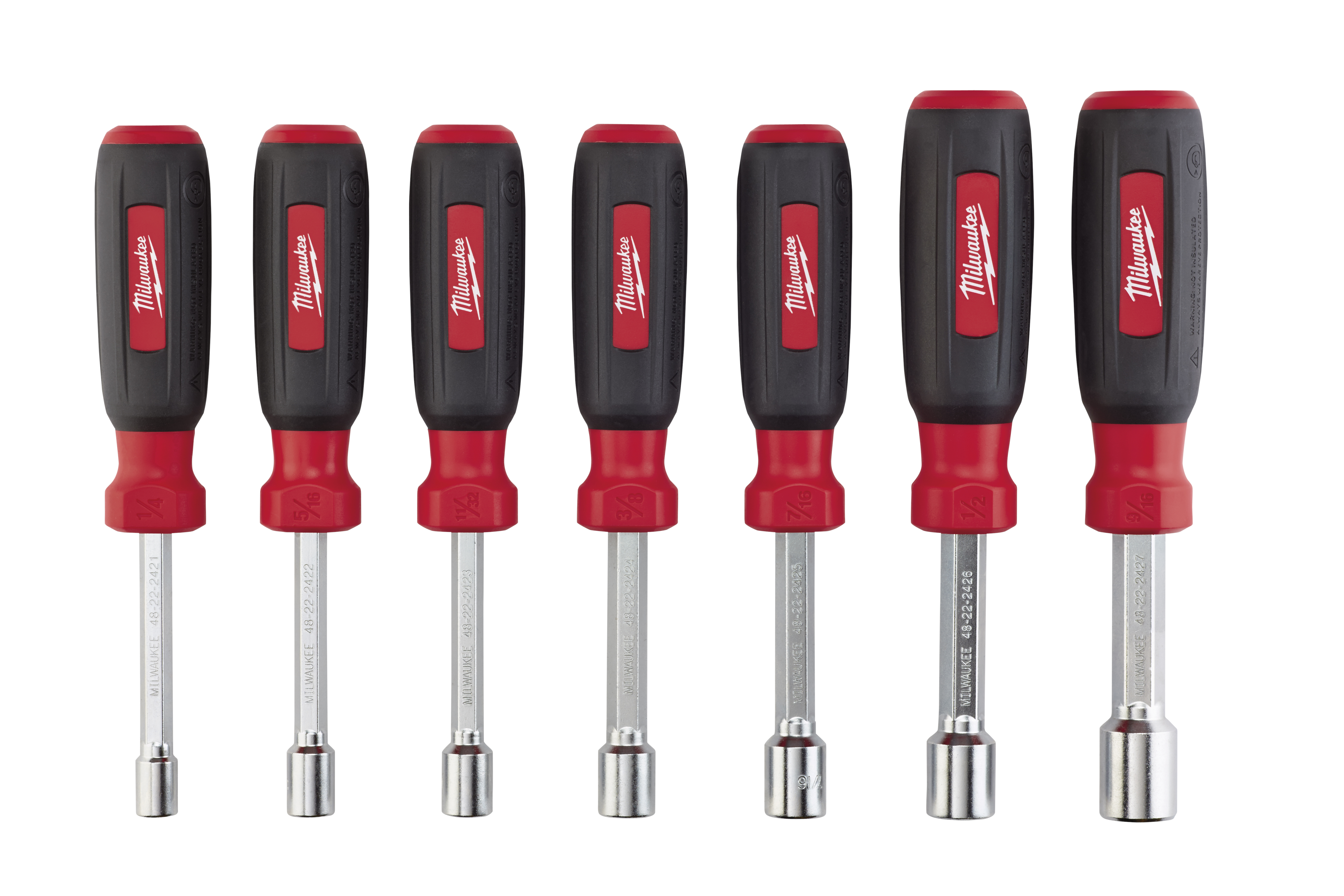 Hollow Shaft SAE Nut Driver Set - 7 Piece