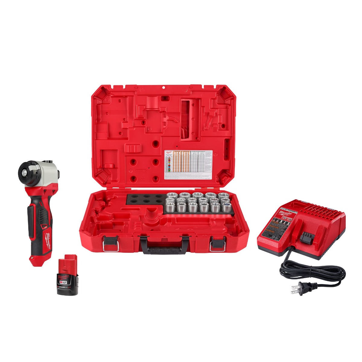 M12™ Cable Stripper Kit with 17 Cu THHN / XHHW Bushings