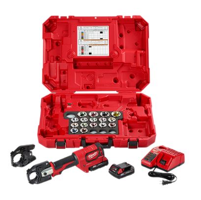 M18™ FORCE LOGIC™ 600 MCM Crimper and 750 MCM Jaw w/ #8-750 Al Die Kit