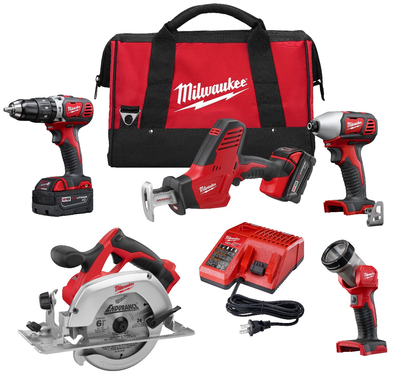 M18™ Cordless LITHIUM-ION 4-Tool Combo Kit