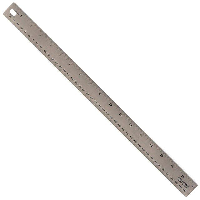 18'' STAINLESS STEEL RULER