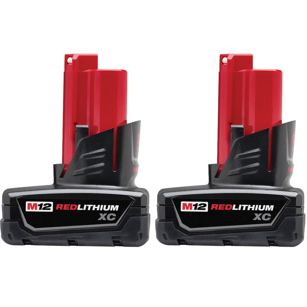 M12 12-Volt Lithium-Ion REDLITHIUM XC3.0 Extended Capacity Battery Pack - 2 Pack