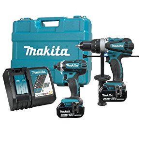 18V Cordless 2pc Hammer Drill Driver/Impact Driver Kit