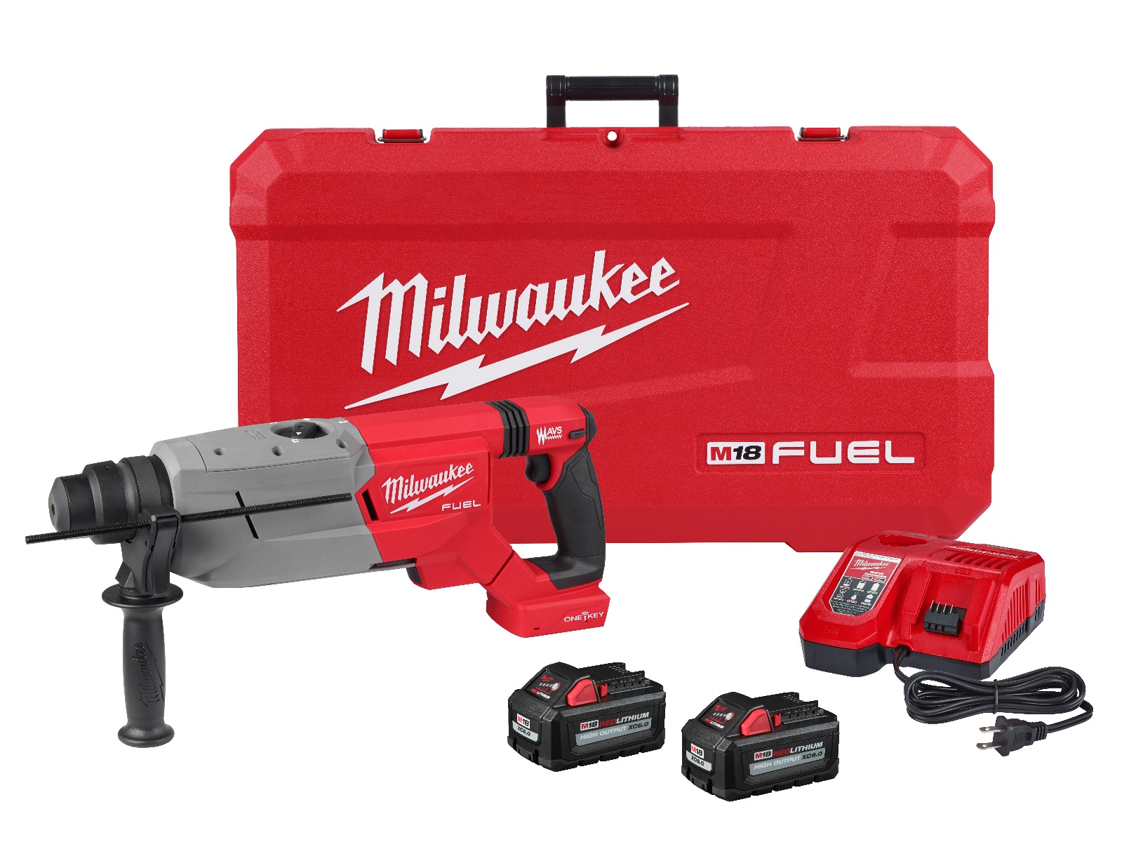 M18 FUEL™ 1-1/4” SDS Plus D-Handle Rotary Hammer Kit w/ ONE-KEY™