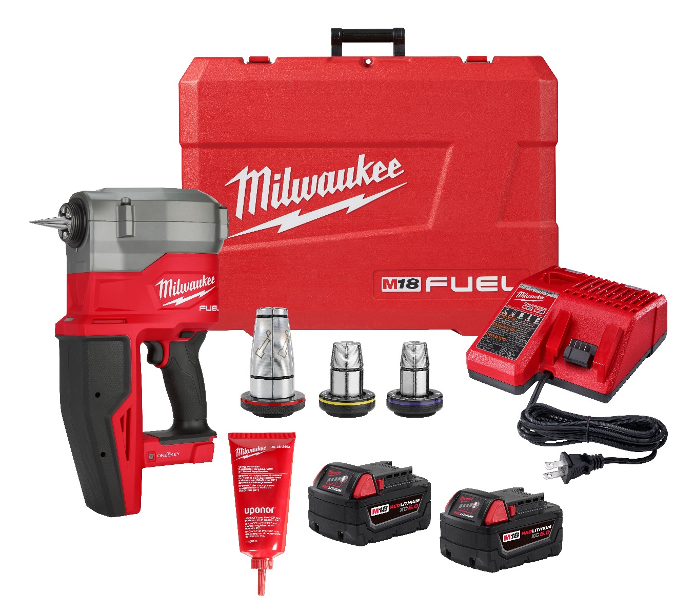 M18 FUEL™ 2" ProPEX® Expander Kit w/ ONE-KEY™ with 1 1/4"-2" Expander Heads