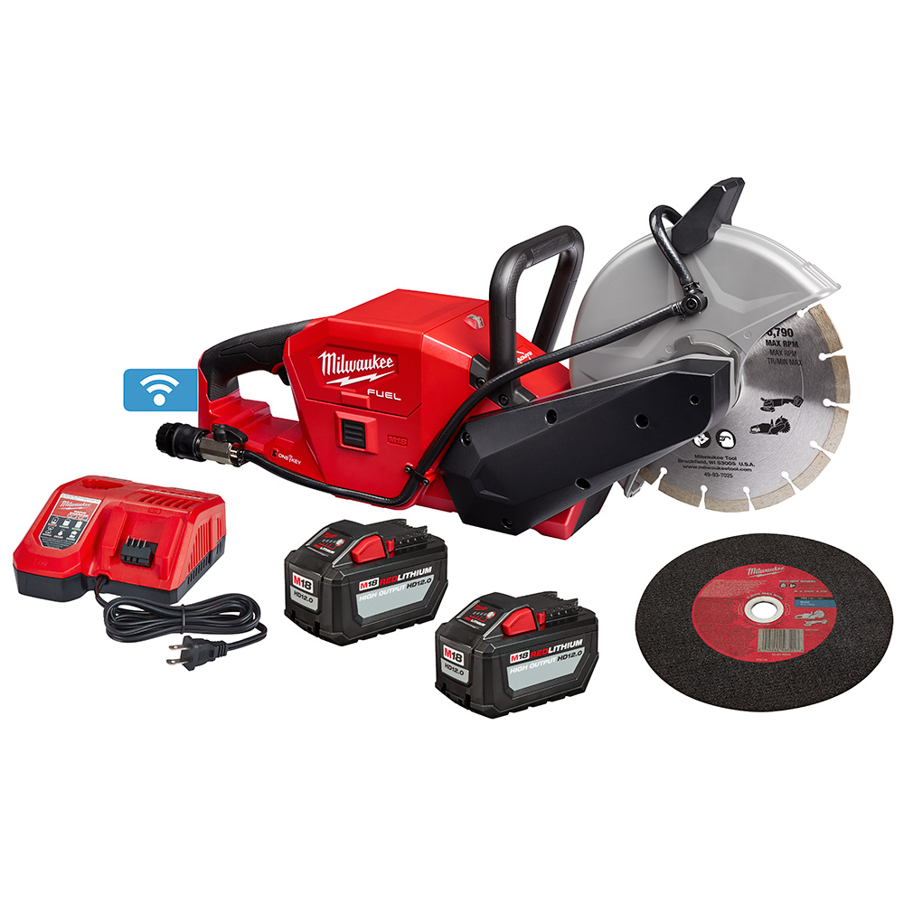 M18 FUEL ONE-KEY 18 Volt Lithium-Ion Cordless 9 in. Cut-Off Saw Kit