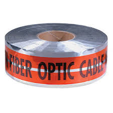 3" MAGNATEC® Premium Detectable Caution Fiber Optic Cable Below Tape