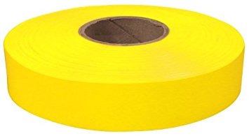 600" x 1" Yellow Flagging Tape