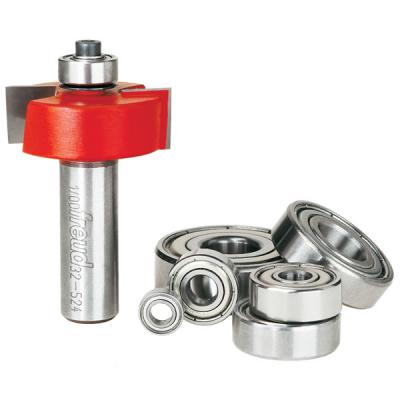 flush, 1/8",1/4",5/16",3/8",7/16",1/2" Depth Rabbeting Bit with Bearings 