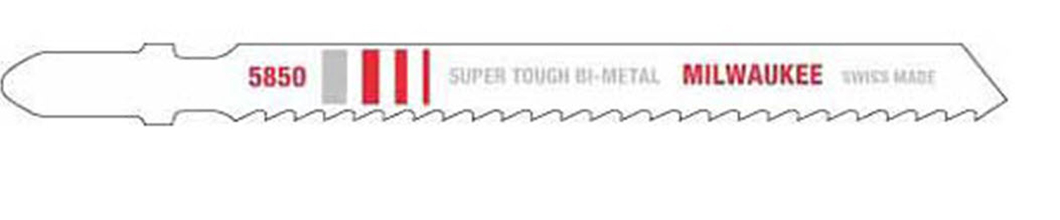 4 in. 8 TPI Bi-Metal Jig Saw Blades - 5 Pack