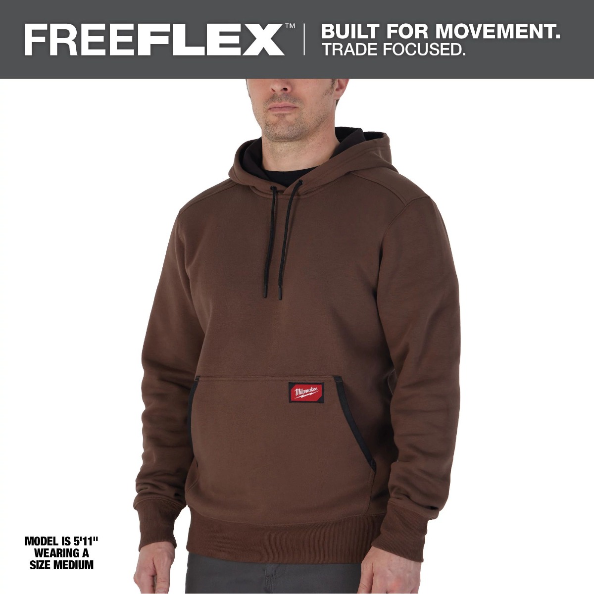 FREEFLEX™ Pullover Hoodie - Brown - 3X-Large