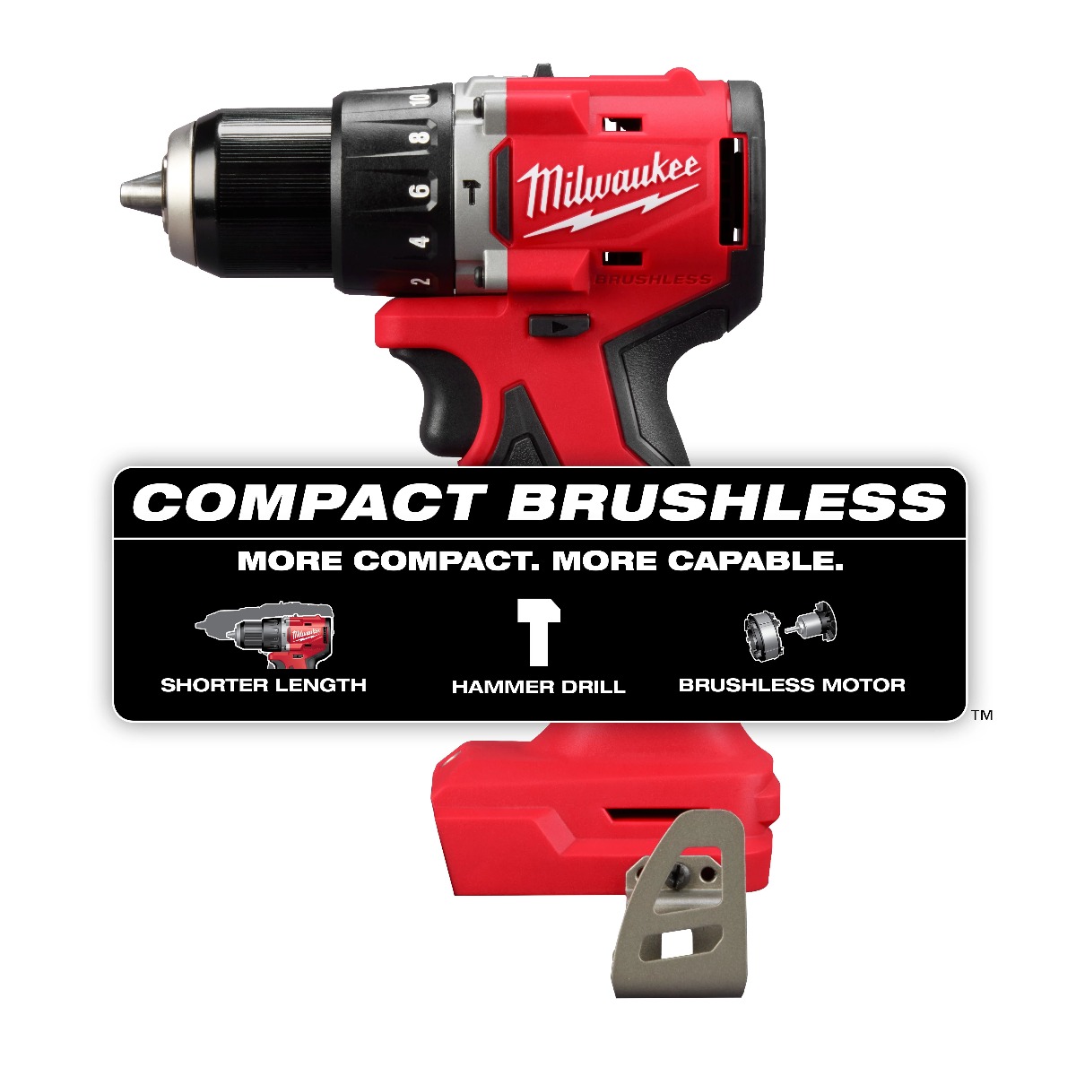 M18™ Compact Brushless 1/2" Hammer Drill/Driver