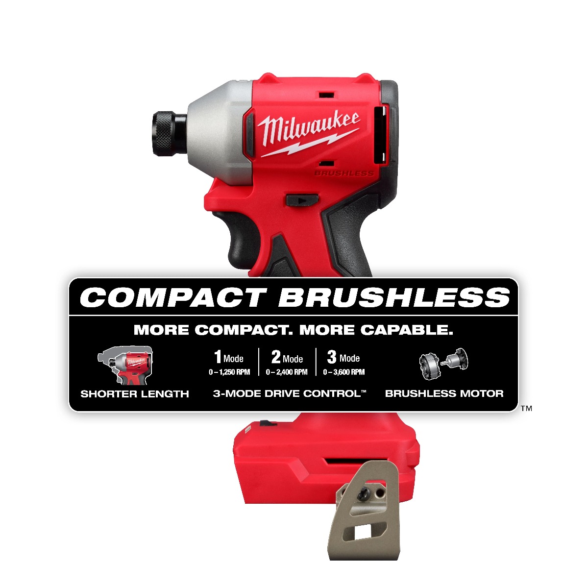 M18™ Compact Brushless 1/4" Hex 3-Speed Impact Driver