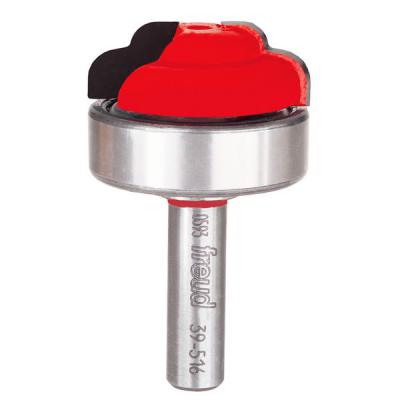 1-3/8" (Dia.) Top Bearing Double Cove Groove Bit with 3/8" Shank 