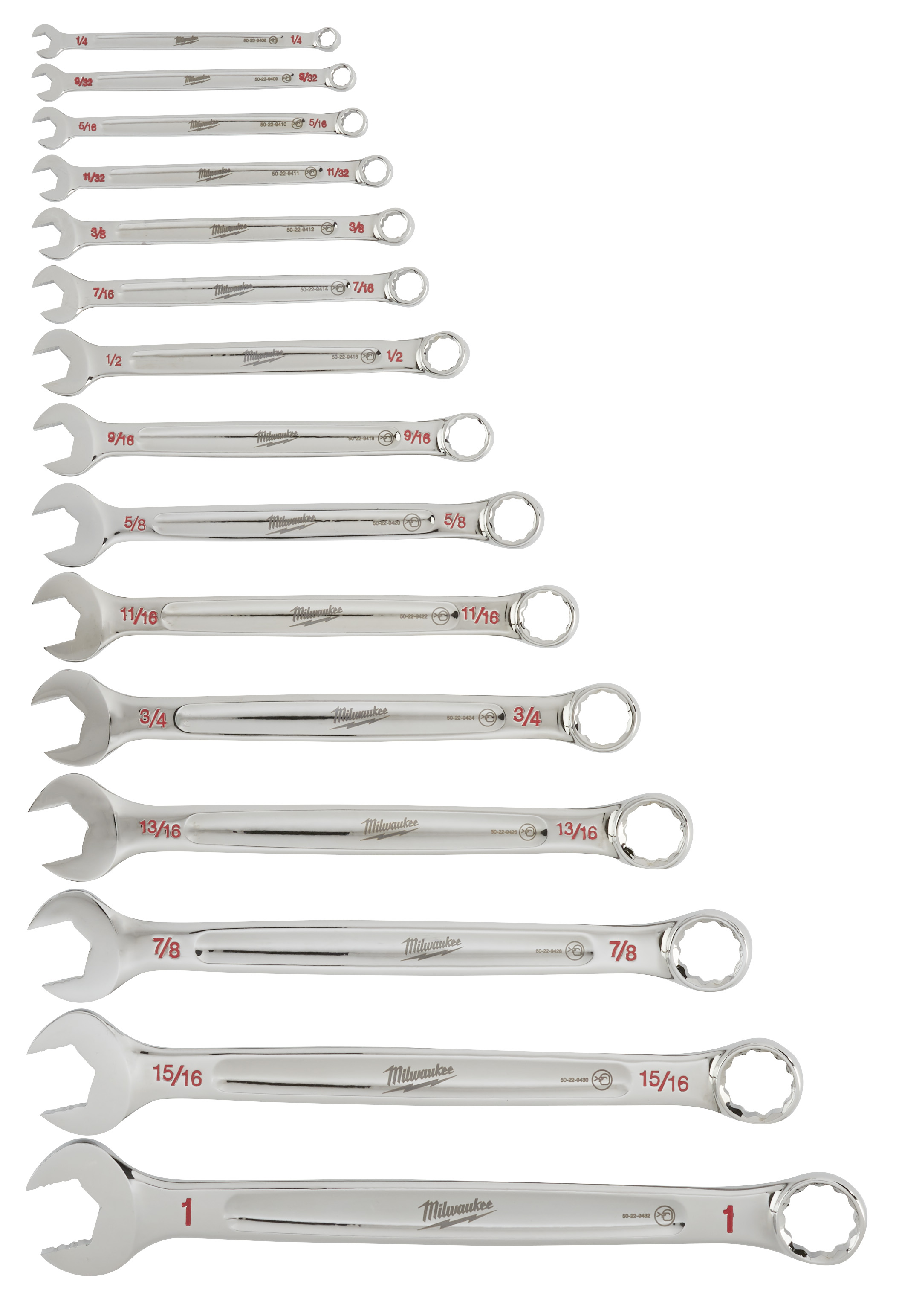 15-Piece Combination Wrench Set - SAE