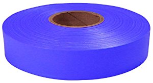 600" x 1" Blue Flagging Tape