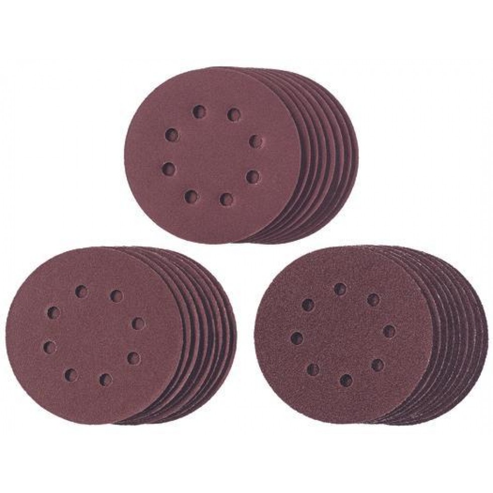 25 Pc. Sandpaper Kit - Abr. paper 125mm