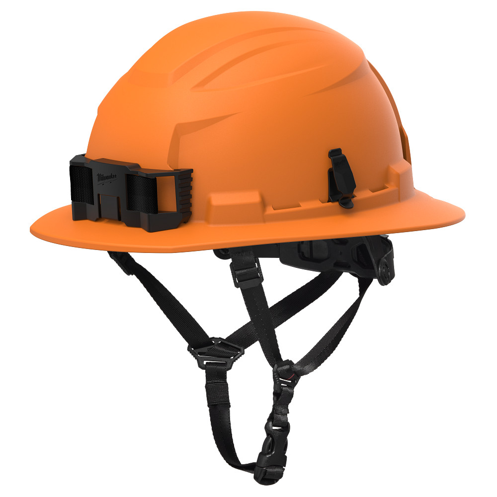BOLT™ Orange Full Brim Non-Vented Safety Helmet – Type 2, Class E