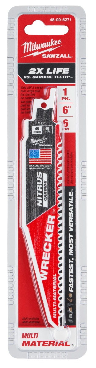 Milwaukee  6” 6TPI NITRUS WRECKER™ 1PK 