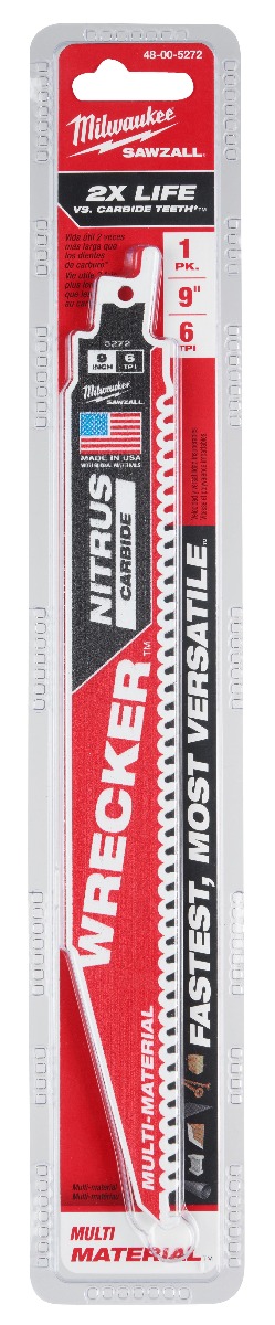 Milwaukee 9” 6TPI NITRUS WRECKER™ 1PK