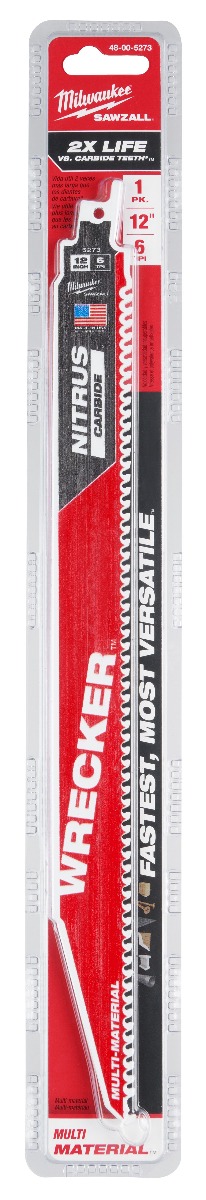 Milwaukee 12” 6TPI NITRUS WRECKER™ 1PK