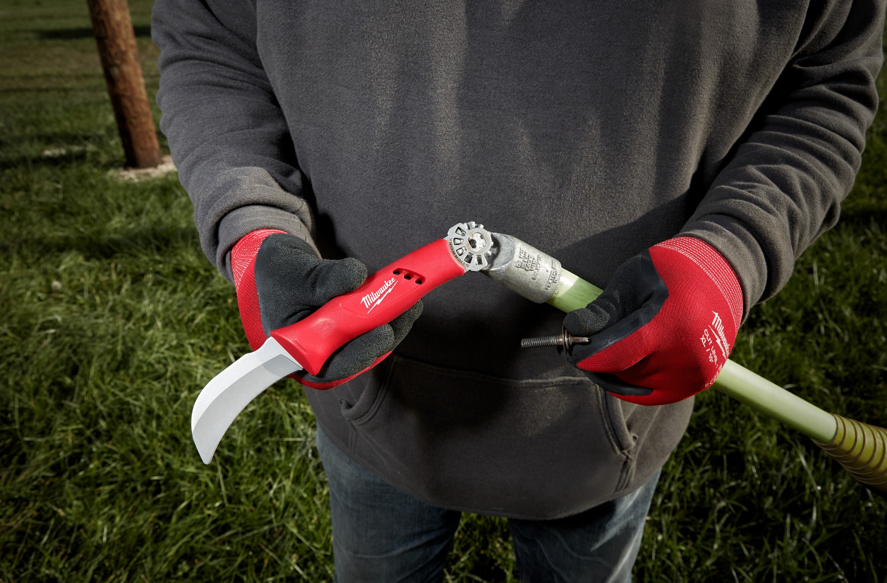 Lineman's Hawkbill Knife w/ STICKWORK™ 3in1 Ring