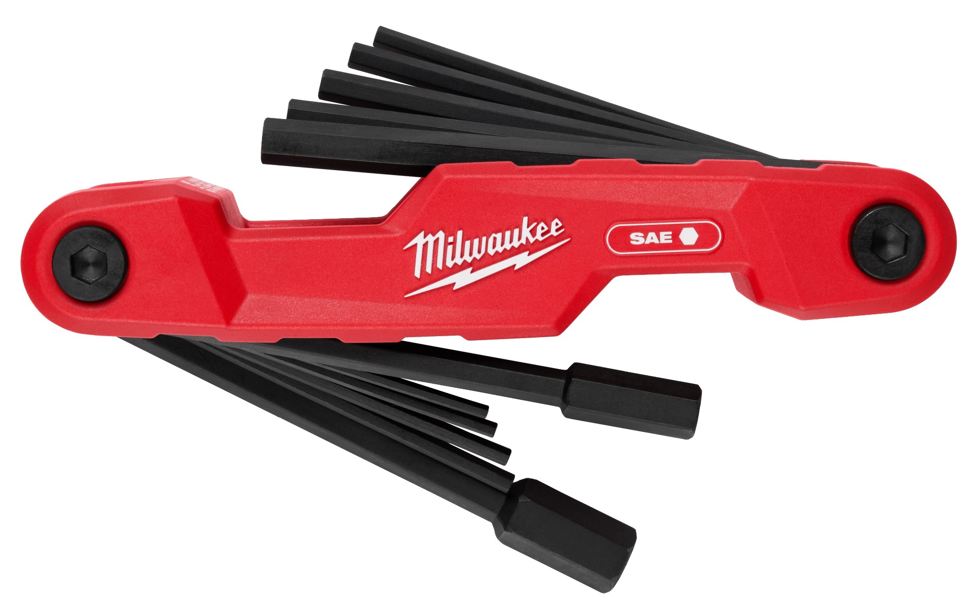 11-Key Electrician's Folding Hex Key Set - SAE