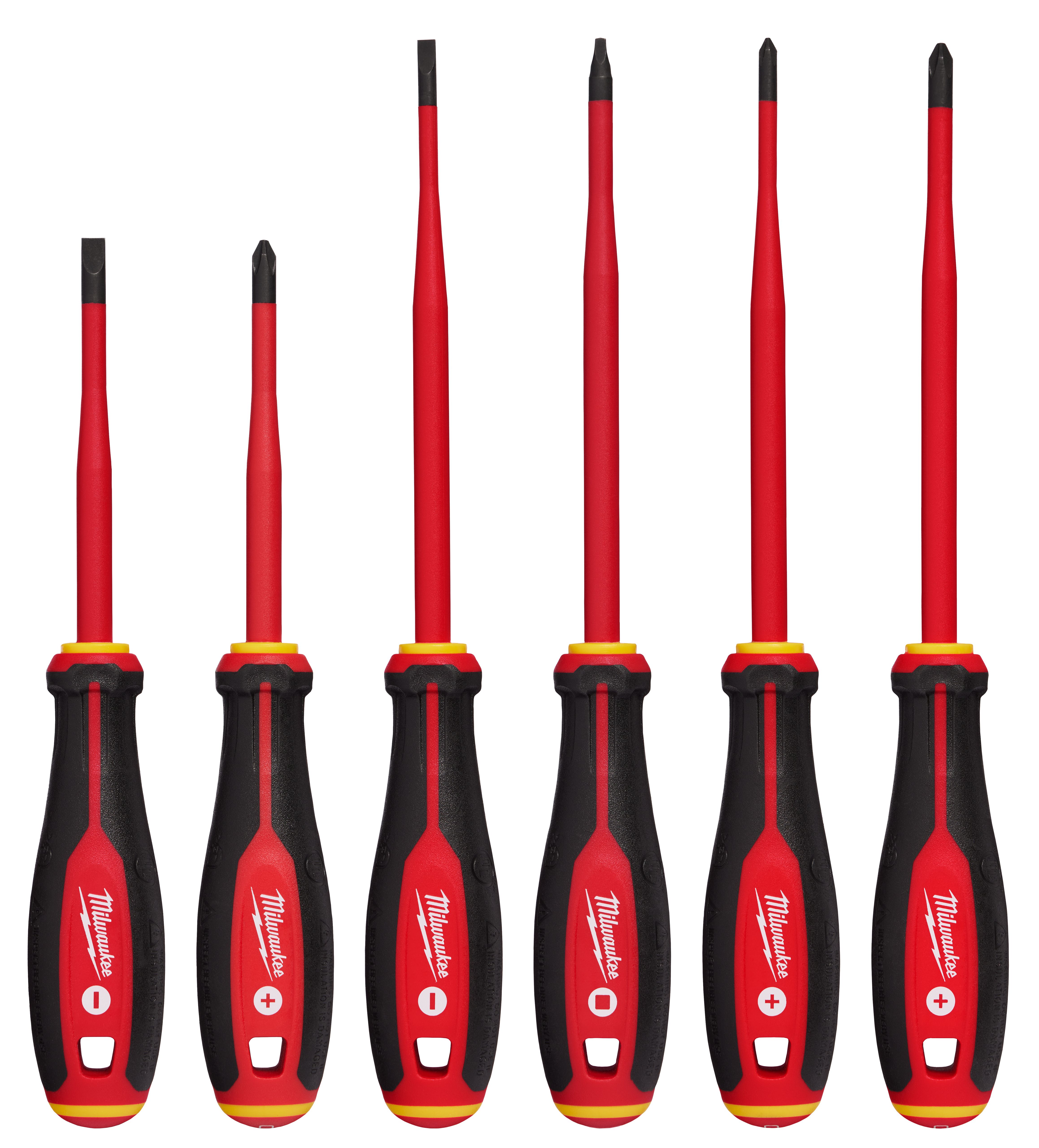 6pc 1000V Insulated Slim Tip Screwdriver Set