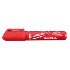 INKZALL™ Large Chisel Tip Jobsite Red Marker