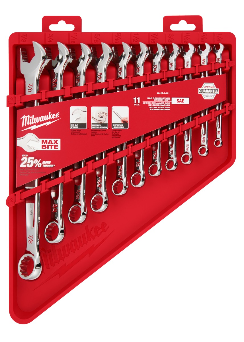 11pc SAE Combination Wrench Set