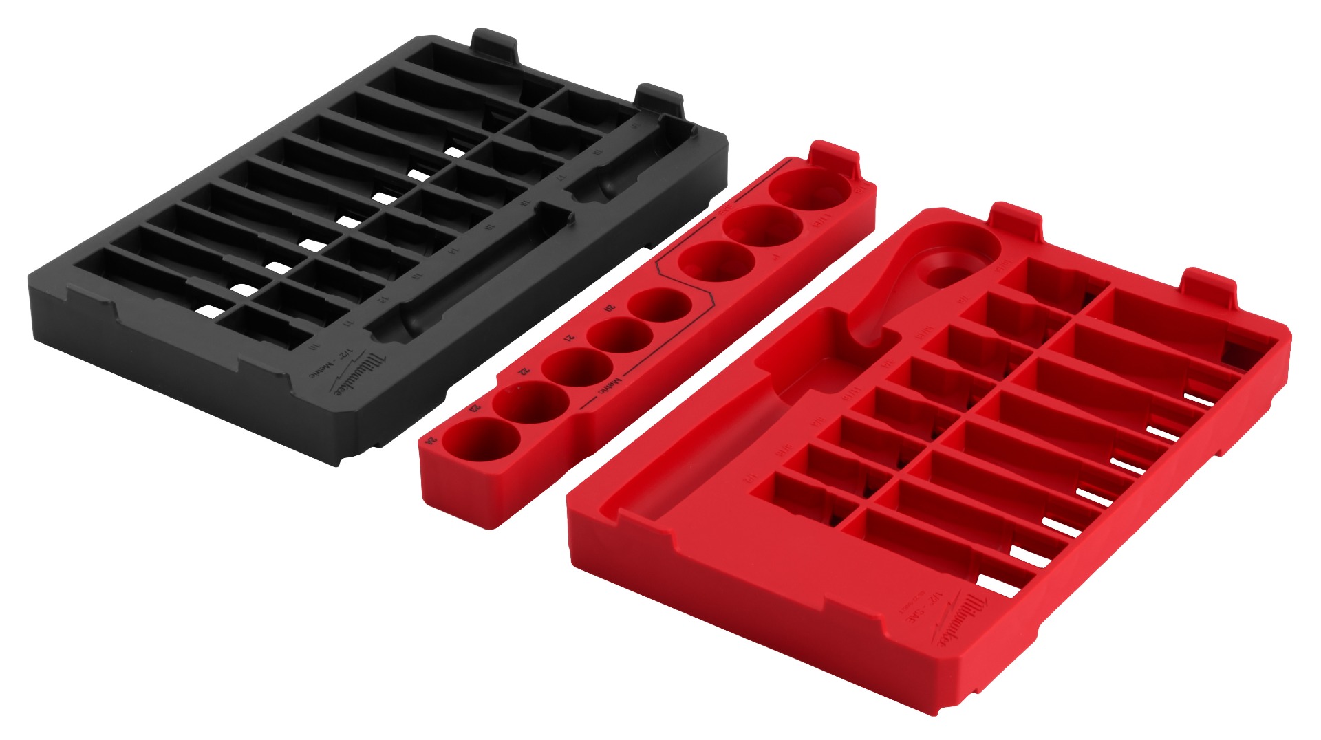 47pc 1/2" Drive SAE & Metric Ratchet & Socket Set PACKOUT™ Trays