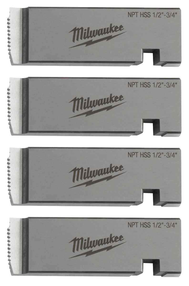 Milwaukee® 1/2"-3/4" HIGH SPEED FOR STAINLESS NPT Universal Pipe Threading Dies - 48-36-1025
