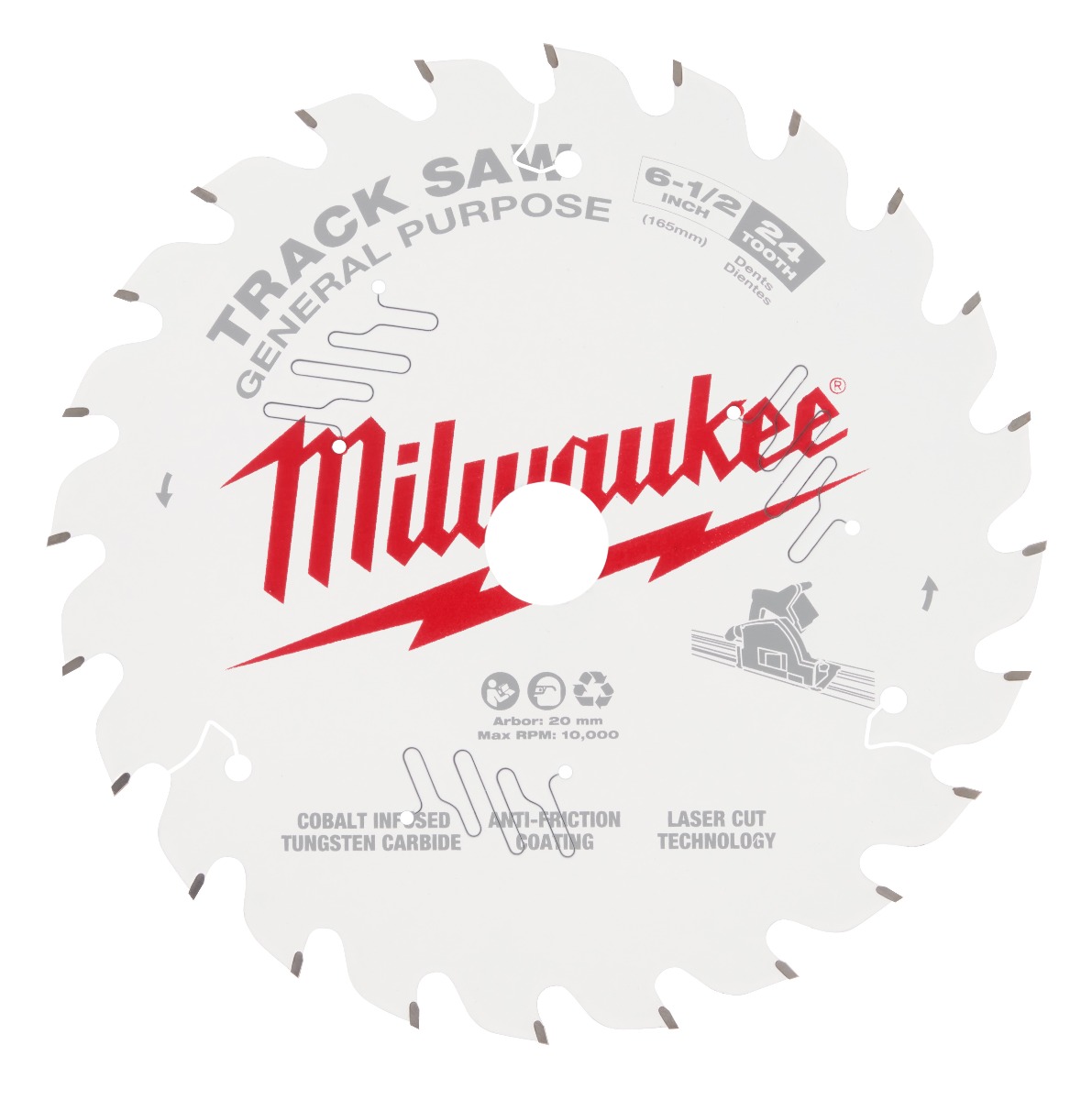 Milwaukee® Track Saw Blades - 24 TPI
