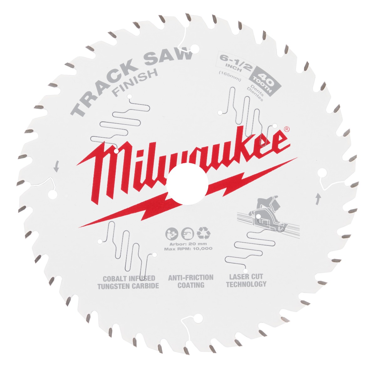 Milwaukee® Track Saw Blades - 40 TPI