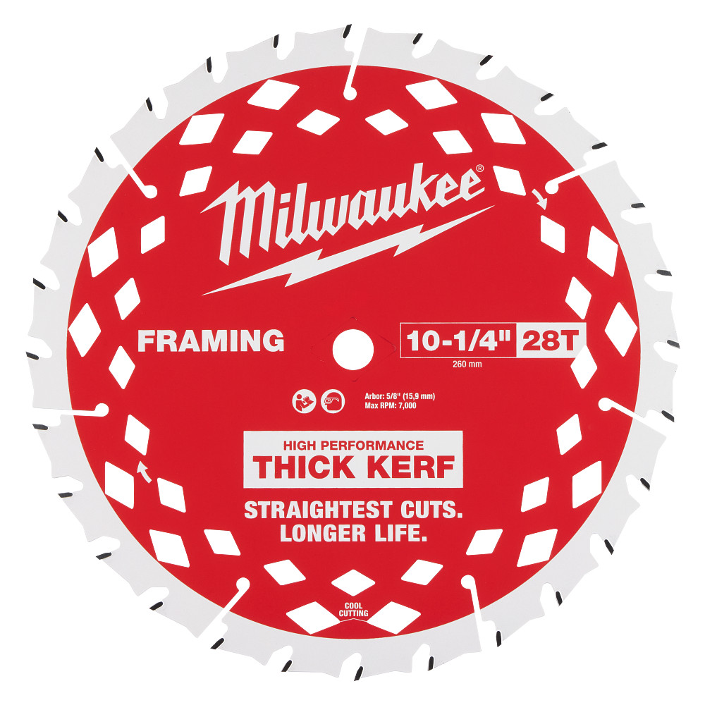 10-1/4” 28T Thick Kerf Framing Circular Saw Blade