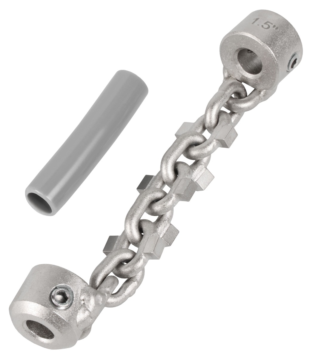 1-1/4" - 1-1/2" Carbide Chain Knocker for 1/4" Chain Snake Cable