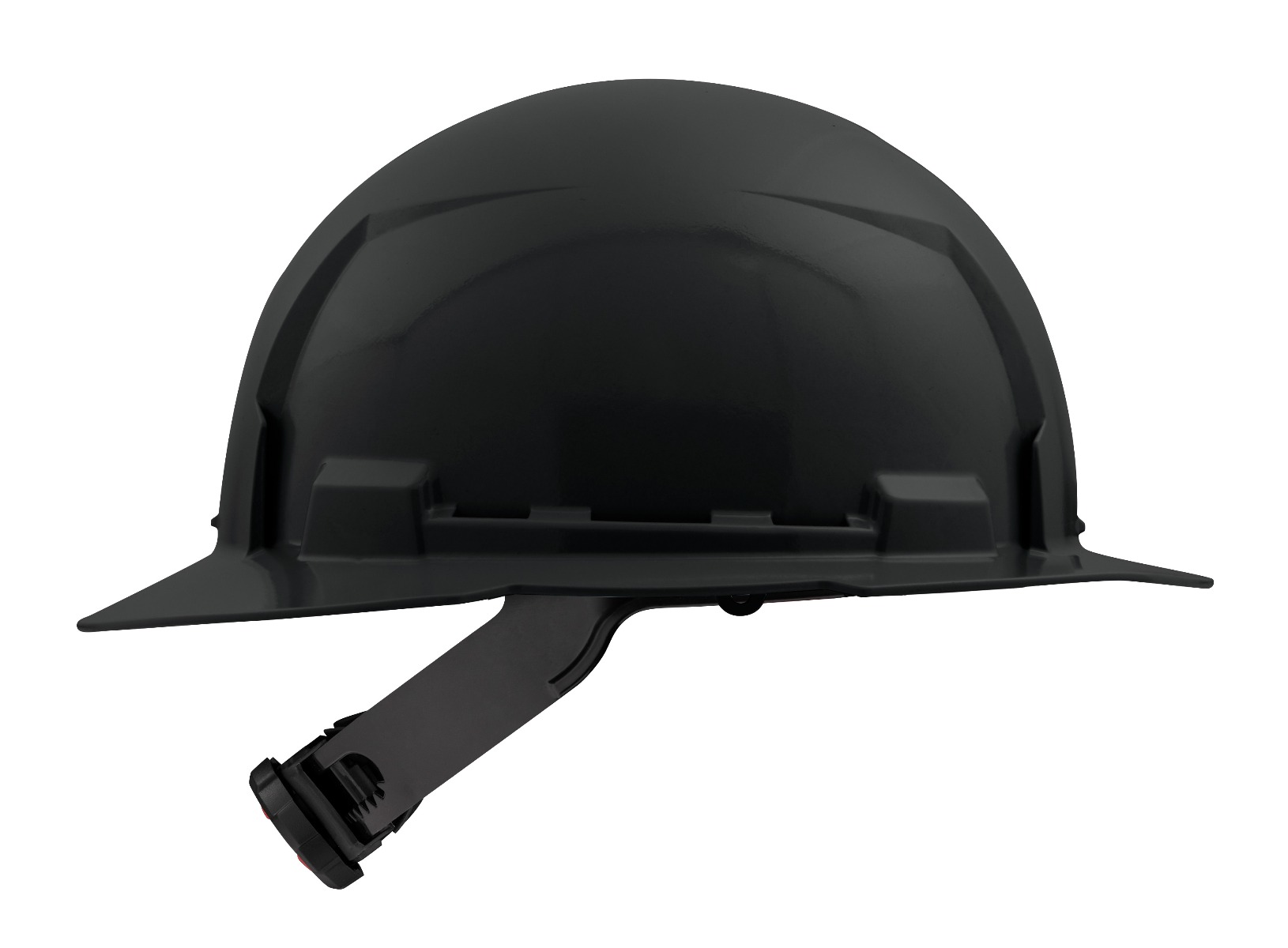 Full Brim Hard Hat w/4pt Ratcheting Suspension (USA) Black