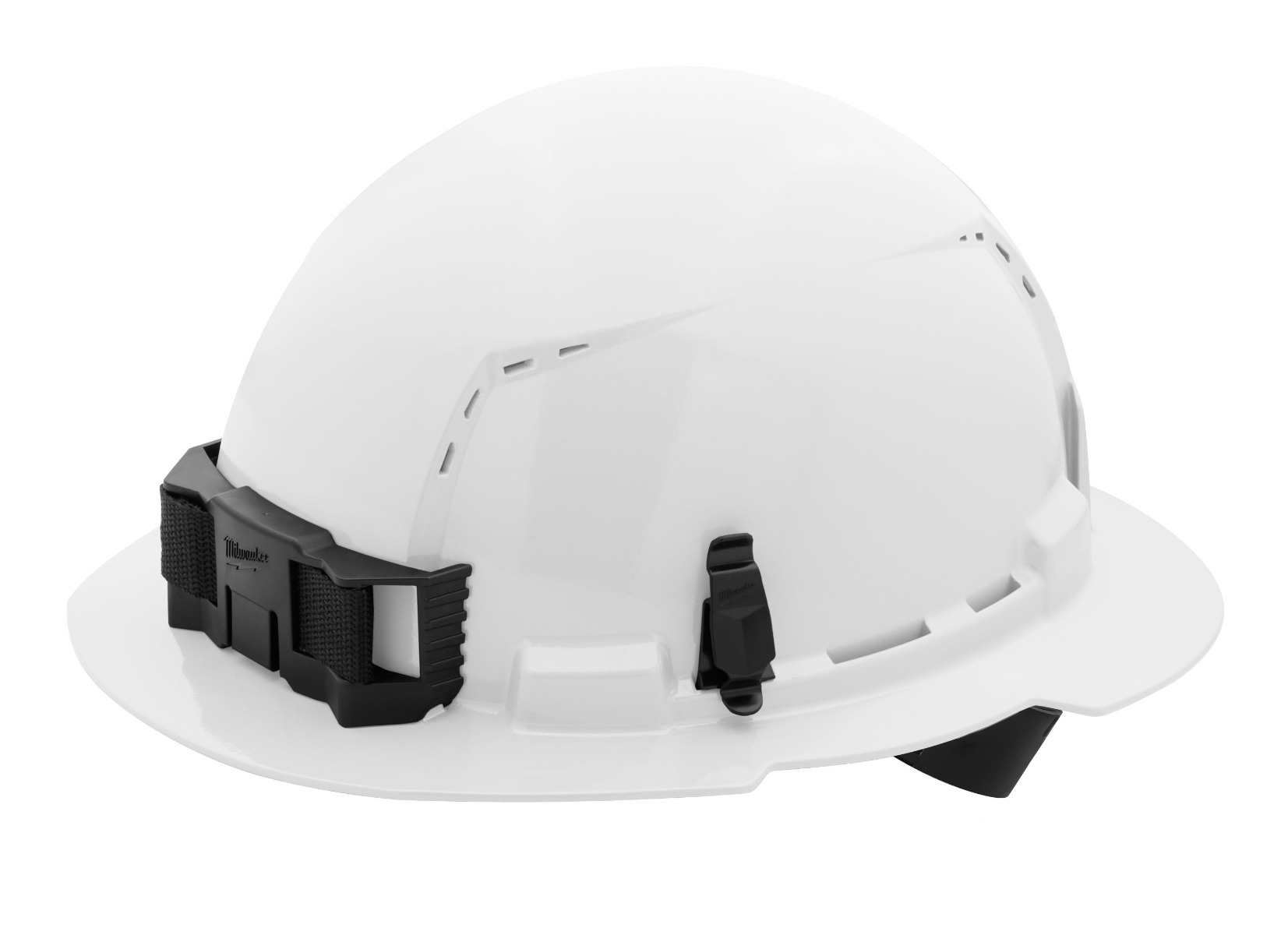 BOLT™ White Full Brim Vented Hard Hat w/4pt Ratcheting Suspension (USA) - Type 1, Class C