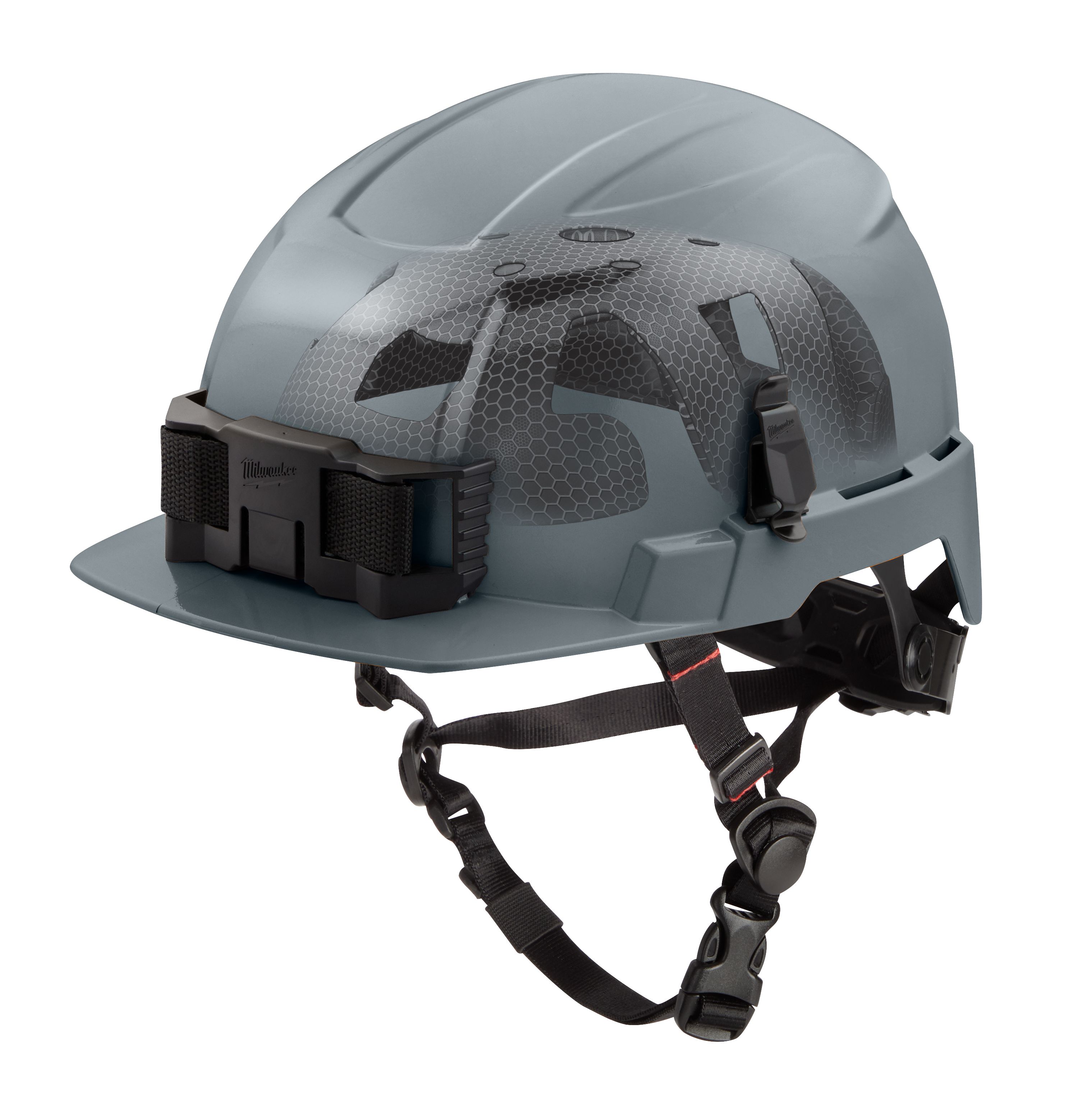 BOLT™ Gray Front Brim Safety Helmet with IMPACT ARMOR™ Liner (USA) - Type 2, Class E