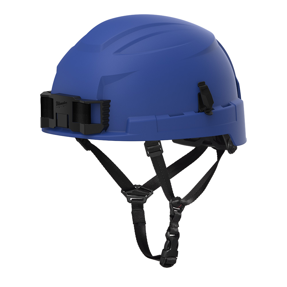 BOLT™ 4PT Blue Non-Vented Safety Helmet  - Type 2, Class E