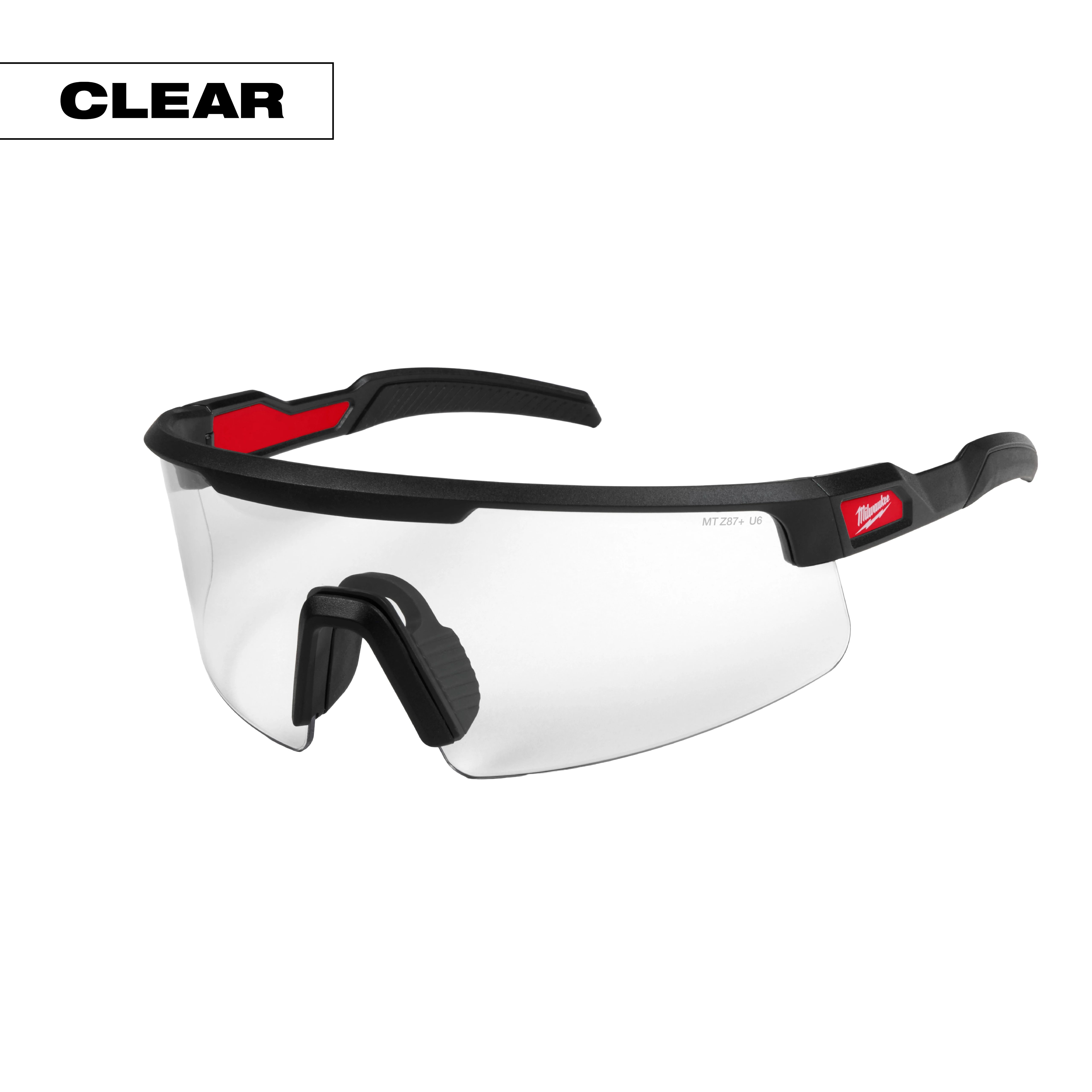 Wrap Around Safety Glasses - Clear Anti-Scratch Lenses