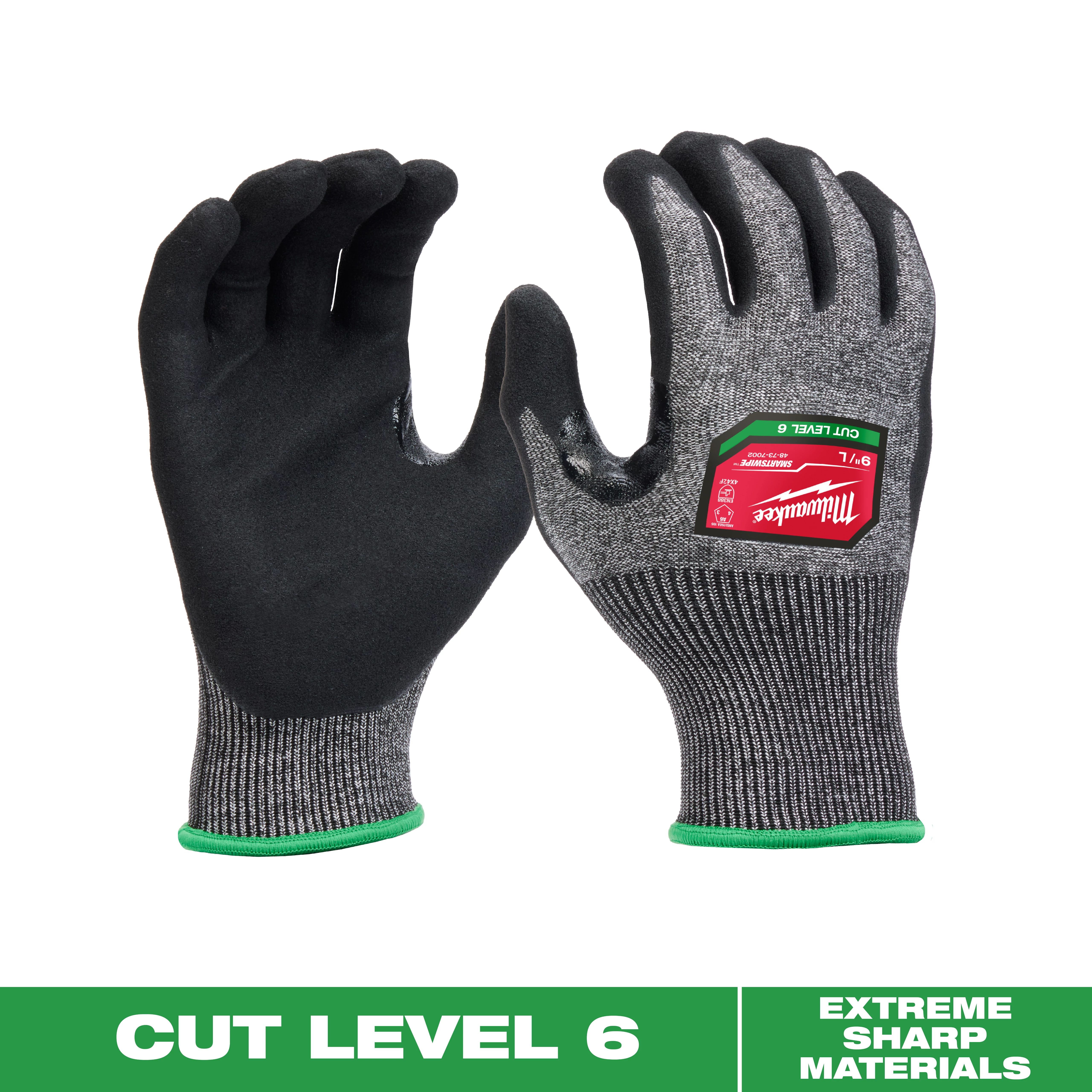 Cut Level 6 High-Dexterity Nitrile Dipped Gloves - Small