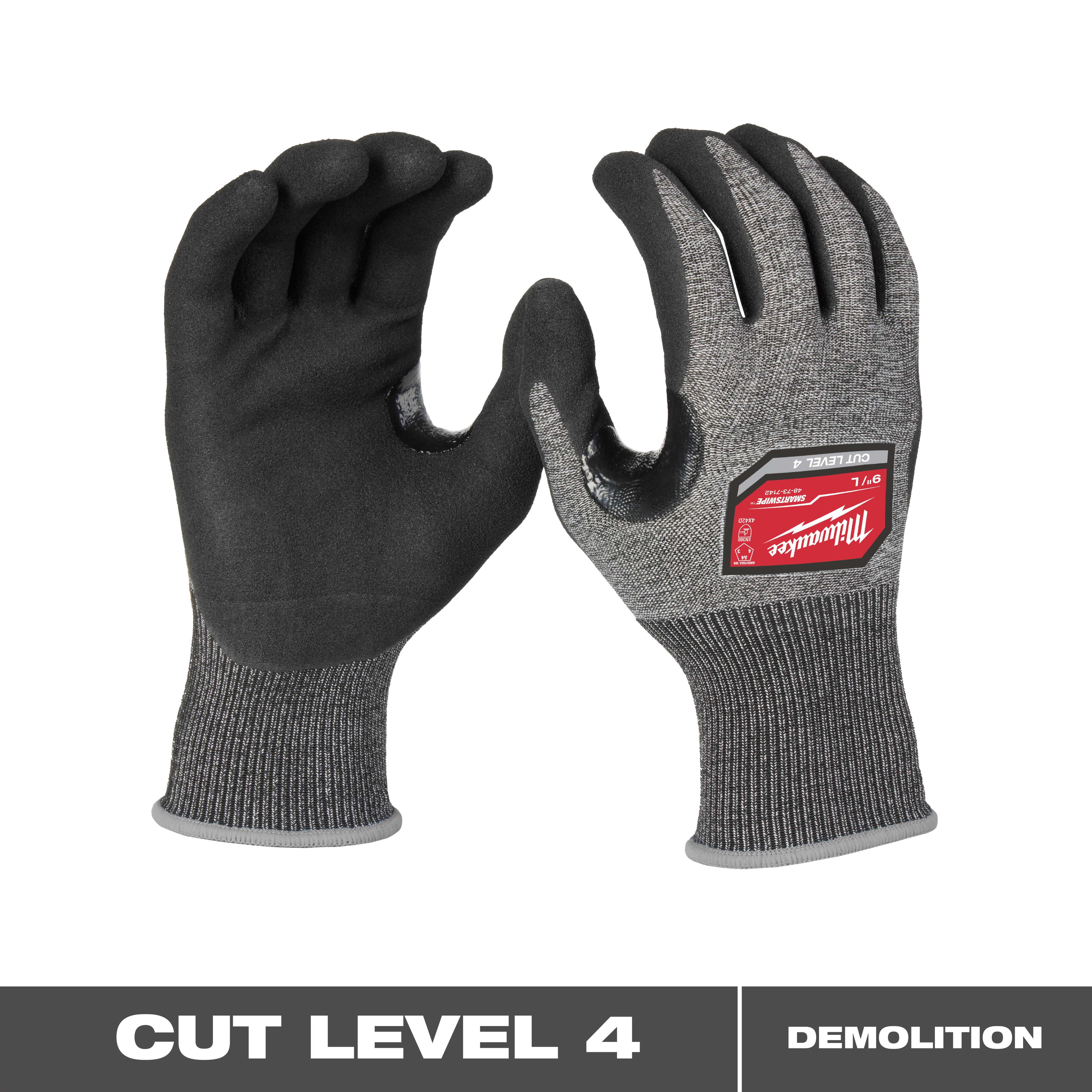 Cut Level 4 High-Dexterity Nitrile Dipped Gloves - XLarge