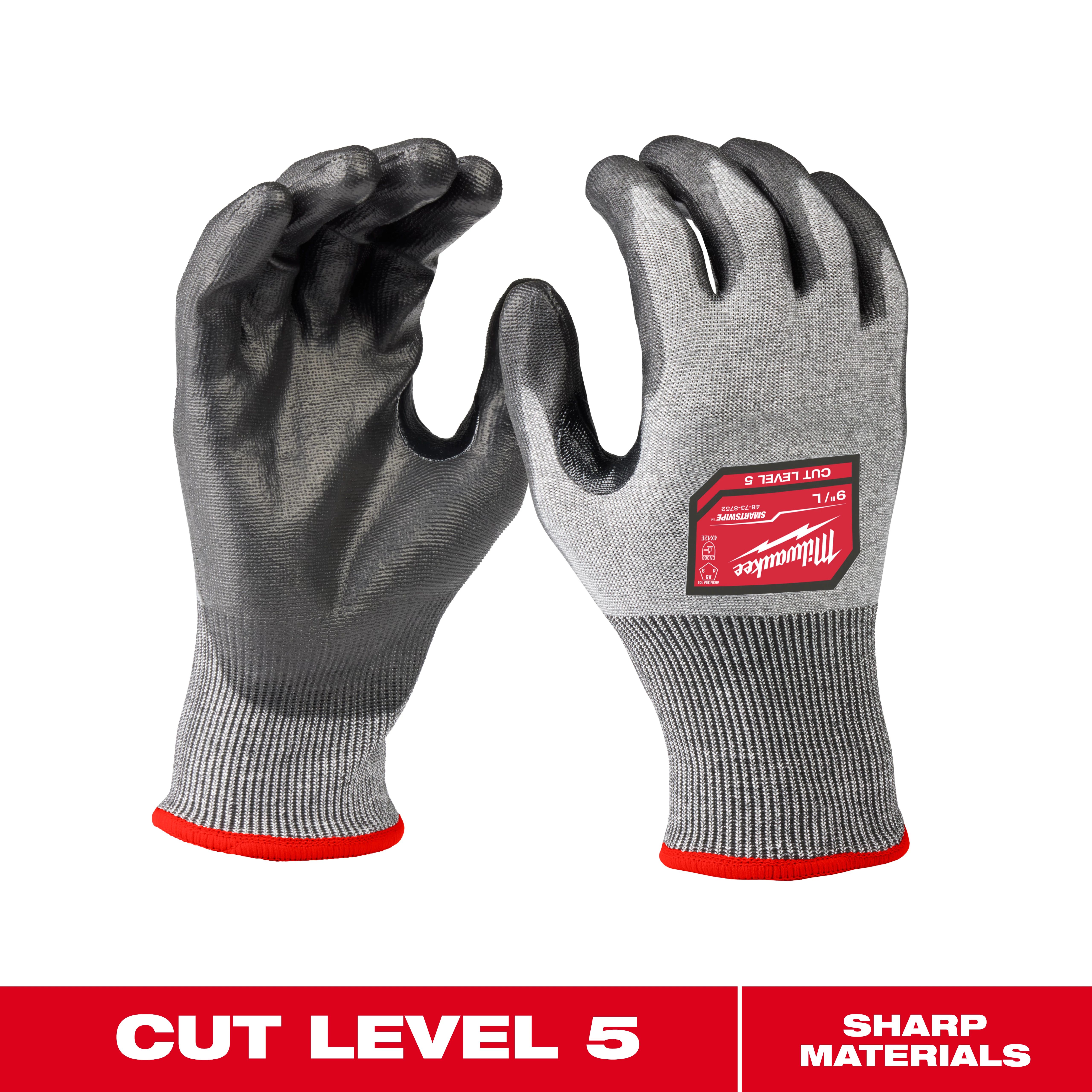 Cut Level 5 High-Dexterity Polyurethane Dipped Gloves - XLarge