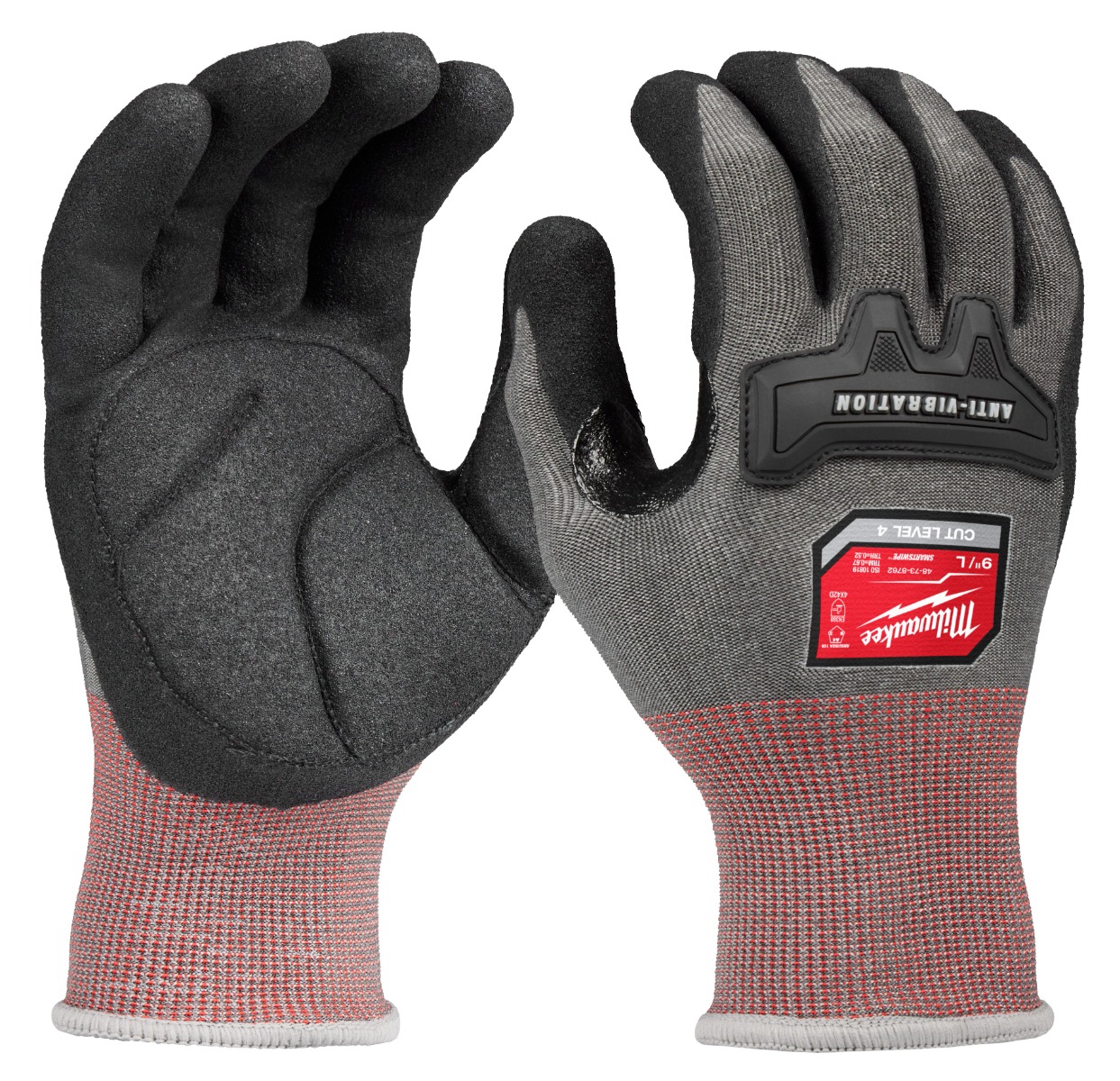 Anti-Vibration Cut Level 4 High Dexterity Nitrile Dipped Glove - 6 PACK - 2X-LARGE