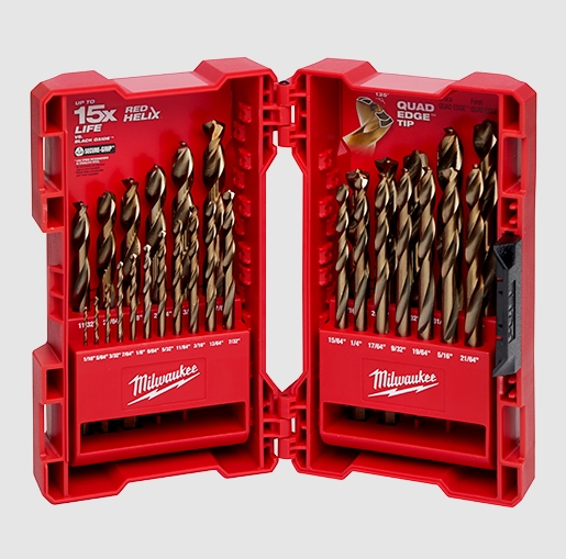 29 Pc RED HELIX™ Cobalt Drill Bit Set