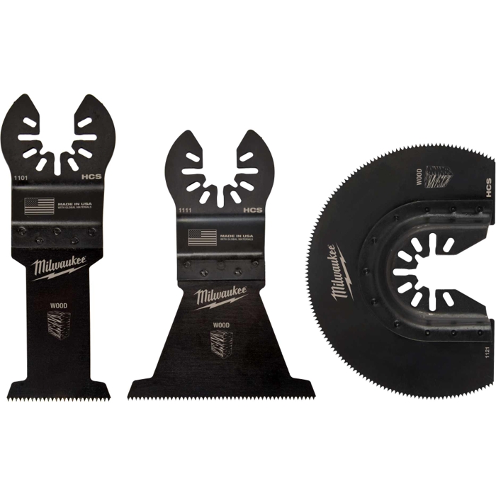 Open-Lok Wood Cutting Multi-Tool Blade, Variety Pack, 3-Pieces
