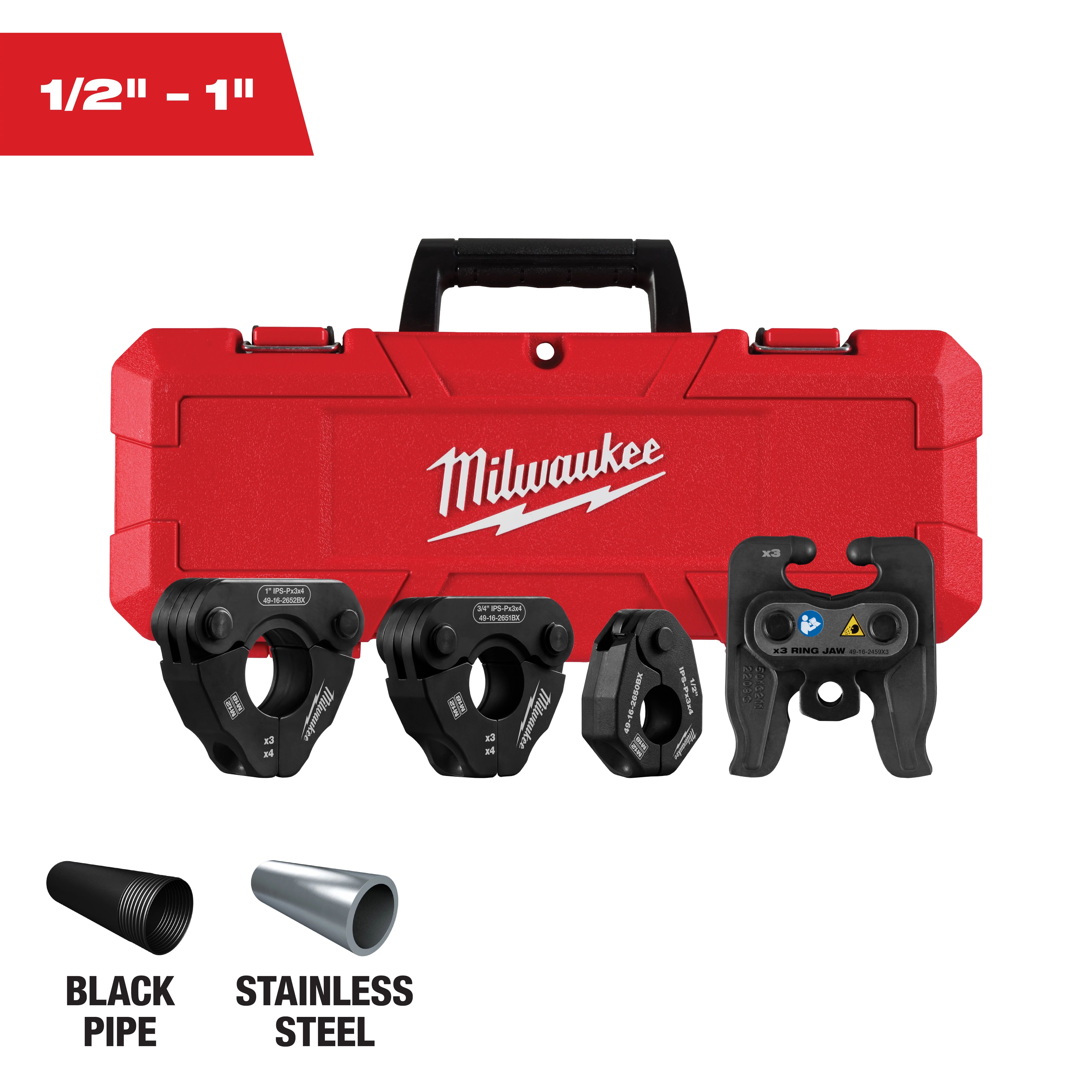 1/2" - 1" IPS-P Pivoting Press Ring Kit for M12™ FORCE LOGIC™ Press Tool