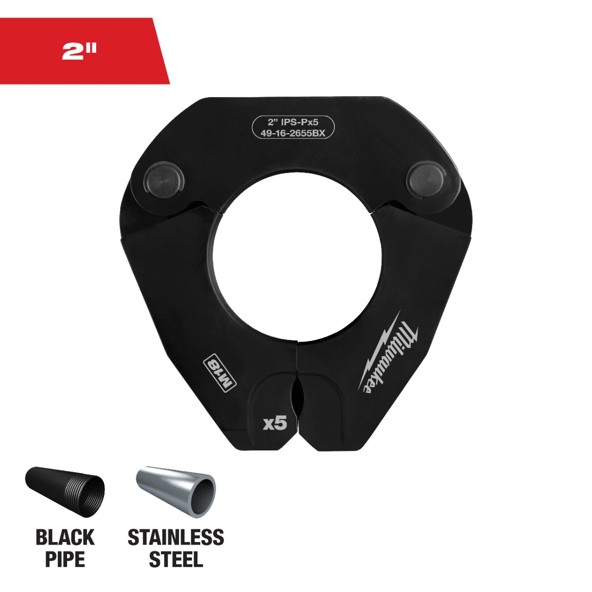 2" IPS-P Pivoting Press Ring for M18™ FORCE LOGIC™ Press Tools 49-16-2655BX