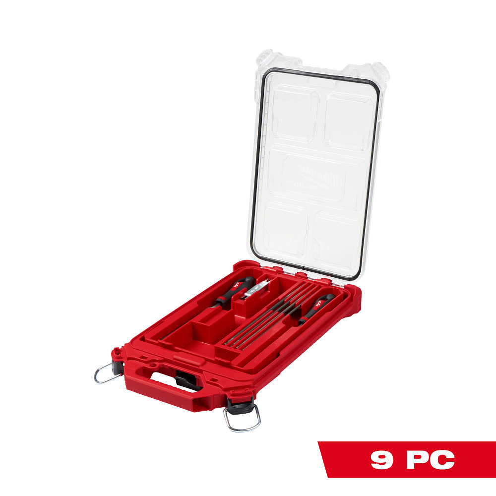 9pc Saw Chain Sharpening Set with PACKOUT™ Low-Profile Compact Organizer